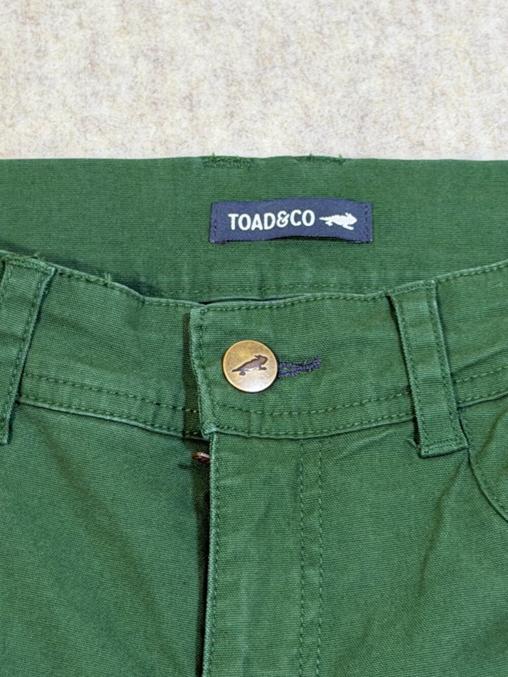 Toad&Co Earthworks Wide Leg Crop Pants Green Tencel Organic Cotton Size 6 - Picture 6 of 11